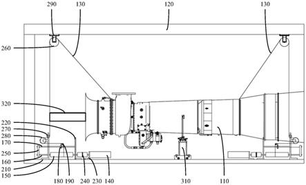 燃气轮机的安装辅具及移动式发电机组的制作方法