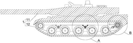 一种玩具坦克用的新型减震悬挂结构的制作方法