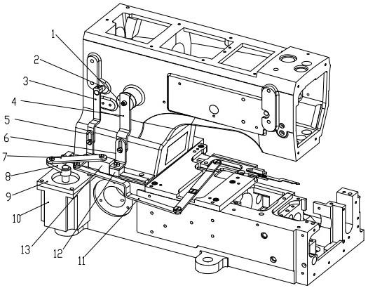 一种缝纫机抬压脚、剪线、松线三合一机构及缝纫机的制作方法