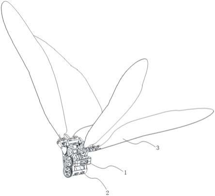 一种单自由度驱动仿蜻蜓复翼扑翼机构的制作方法