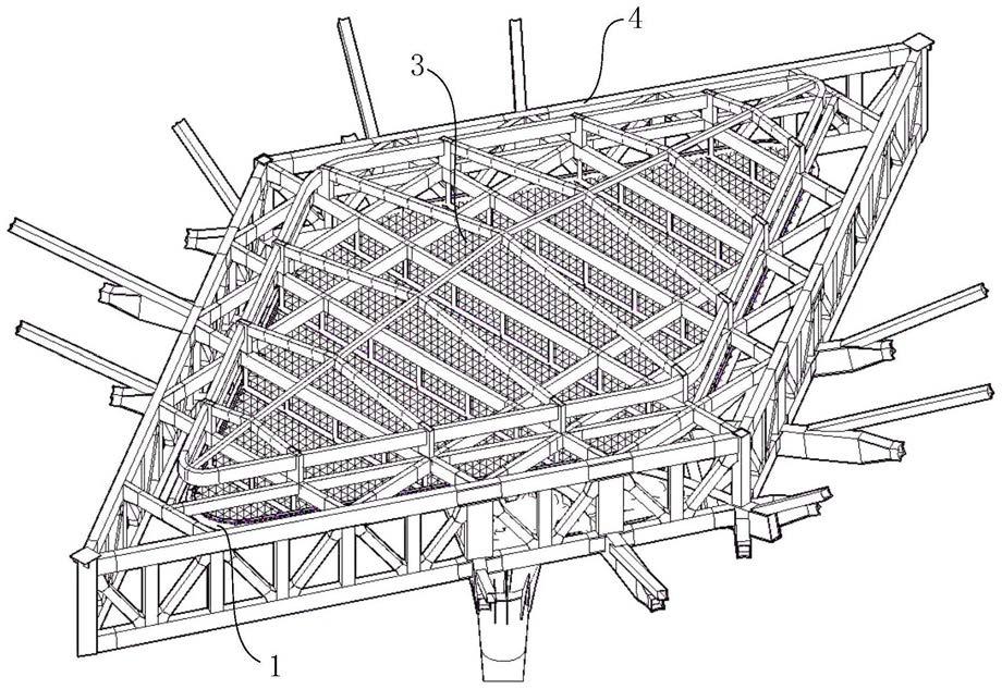 钢结构天窗的遮阳膜结构的制作方法