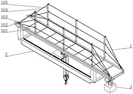 运维船舶吊车与舷梯二合一装置的制作方法