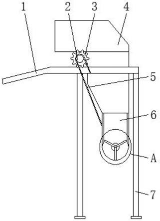 一种防止冷风渗入的落渣旋转门密封溜渣管的制作方法