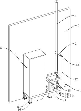 一种适用于冷库板上明装消火栓柜的安装结构的制作方法