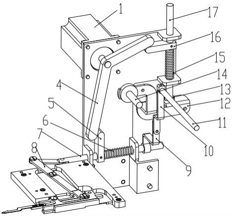 一种缝纫机抬压脚、剪线、松线一拖三机构及缝纫机的制作方法