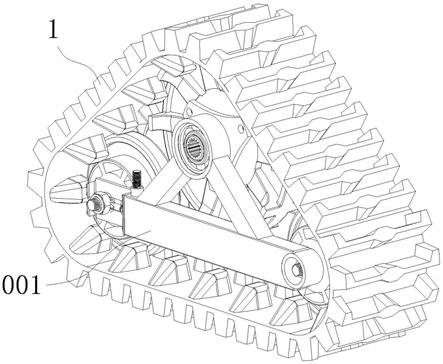 全地形越野车的履带轮结构的制作方法