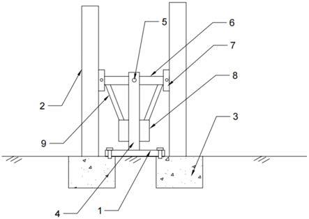 台区电杆的基础支架的制作方法