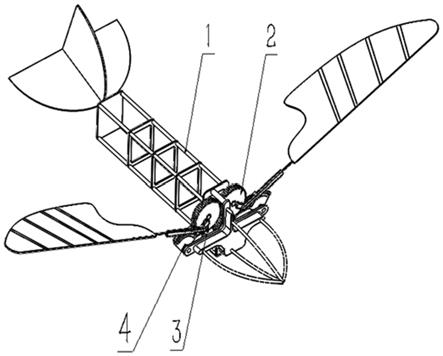 一种翅翼挥拍角可调节的微型扑翼飞行器的制作方法