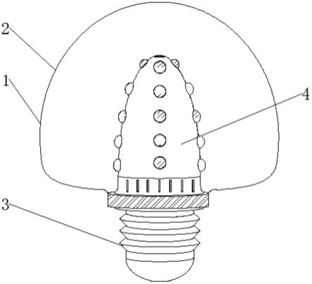 发光均匀的柔性节能LED灯头的制作方法